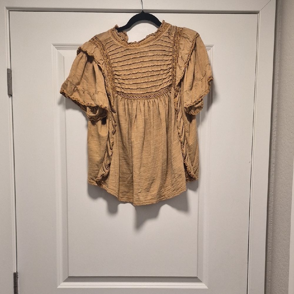 Free People Ruffled Blouse - Picture 3 of 6